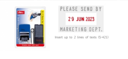 Shiny 字粒日期回墨套印 DIY Dater set |S-421|- (4mm) - (Black)