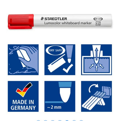 Staedtler 施德樓 Lumocolor whiteboard marker compact set 351 (4色 colours)
