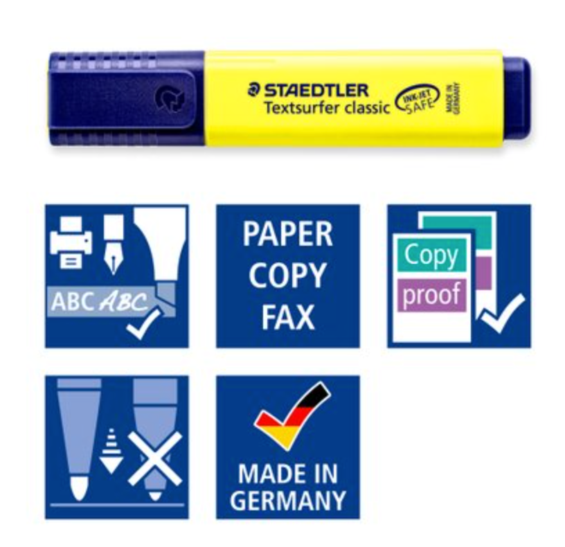 施德樓 Staedtler Textsurfer Classic 螢光筆 Highlighter