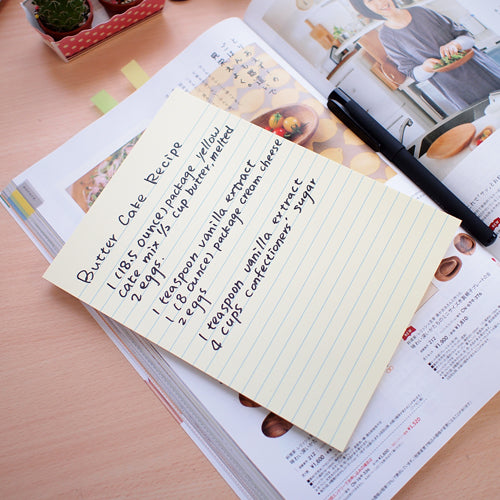 Stick'n 便條紙 Line notes [6" x 4"] 黃色-Yellow -[21056]
