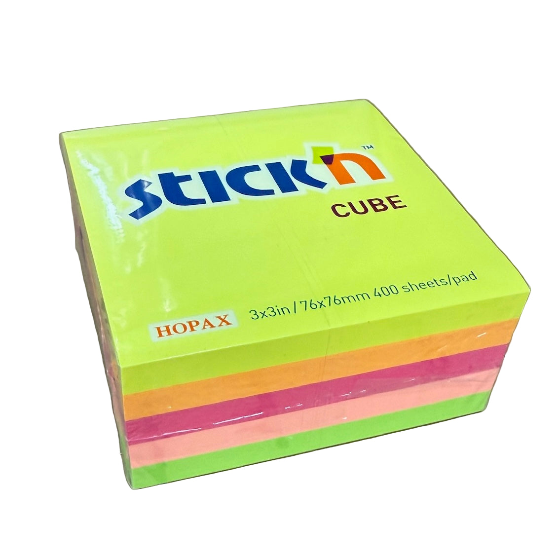 Stick'n 便條紙 Memo, 3" x 3", 雜色 Assorted colours (共5色 colours)