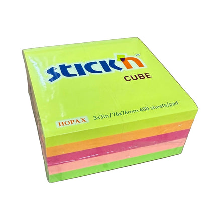 Stick'n 便條紙 Memo, 3" x 3", 雜色 Assorted colours (共5色 colours)