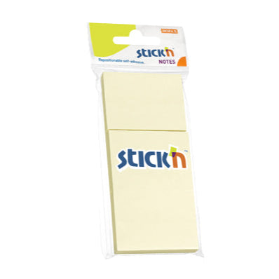 Stick'n 便條紙 notes, 1.5" x 2", 黃色-Yellow (1 包 3 pads)