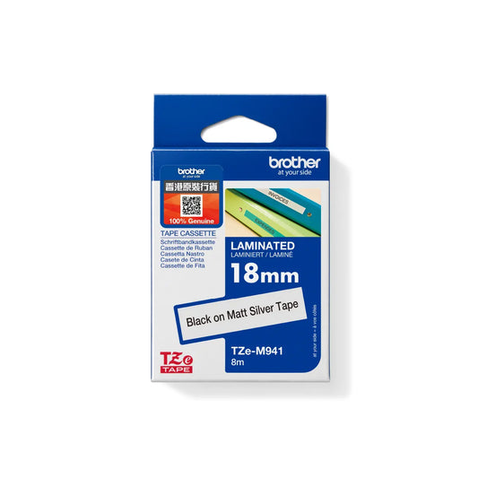 Brother [TZe-M931 - 12mm x 8m / TZe-M941 - 18mm x 8m ]  磨沙標籤帶 Matt Tape Cassette