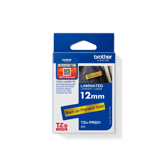 Brother [TZe-PR234 / TZe-PR831 / TZe-PR935] 12mm x 4m [亮閃] 裝飾用標籤帶 [Premium] Decoration Tape Cassette