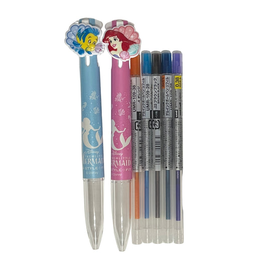UNI - 愛麗兒公主 美人魚 Ariel Mermaid - Style Fit 多色筆套裝 Multi-colour ball pen set