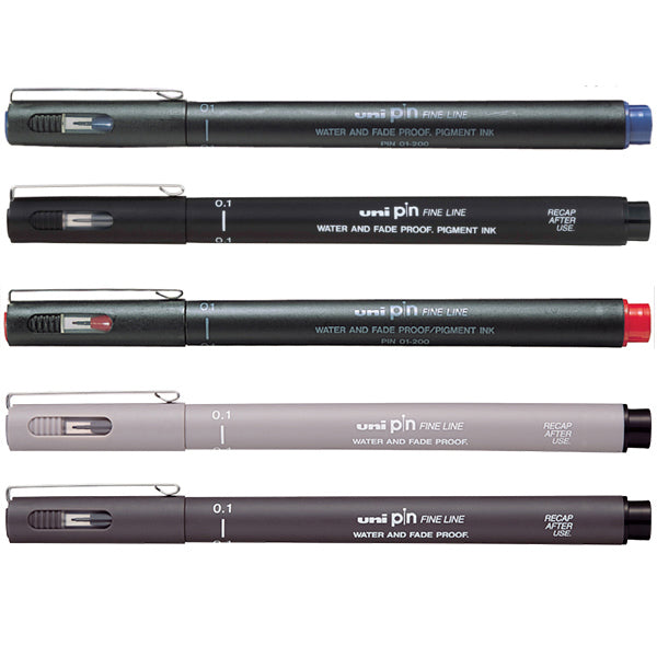 UNI - Pin 耐水性繪圖針筆 Pigment Ink Fine Line Pen