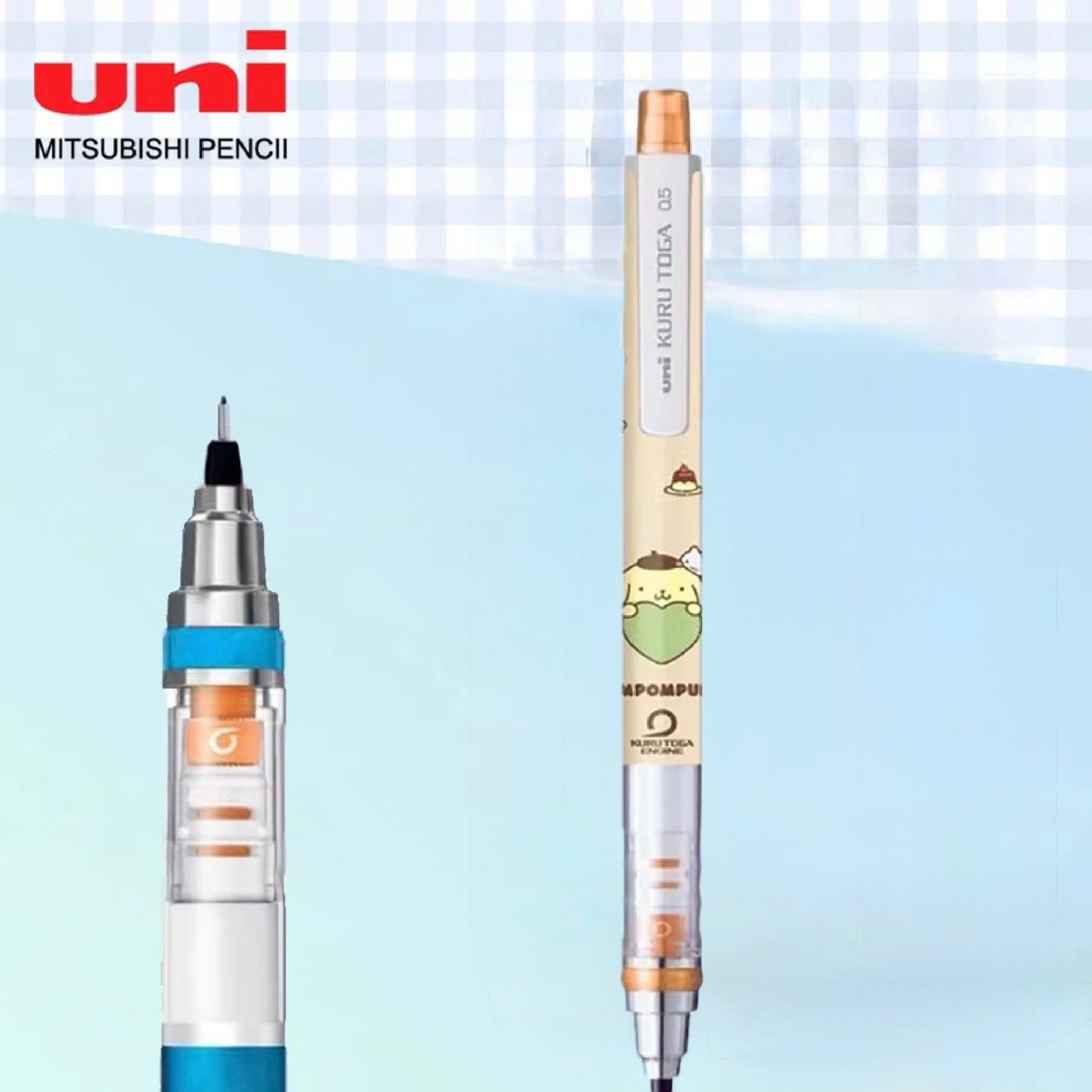 UNI - 布甸狗 Pompompurin - KURU TOGA 0.5mm 公仔鉛芯筆 Mechanical pencil