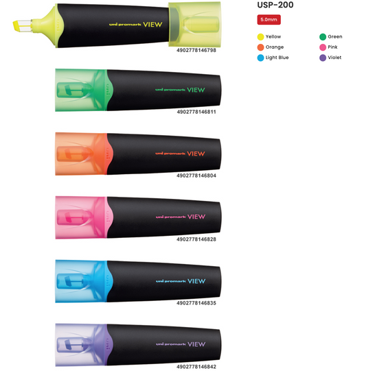 UNI Promark VIEW 螢光筆 Highlighter
