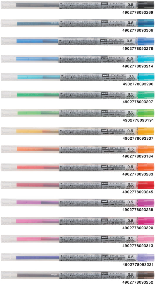 UNI Style-fit uni-ball signo 替芯 Refill: 0.38mm / 0.5mm 原子筆 ball pen