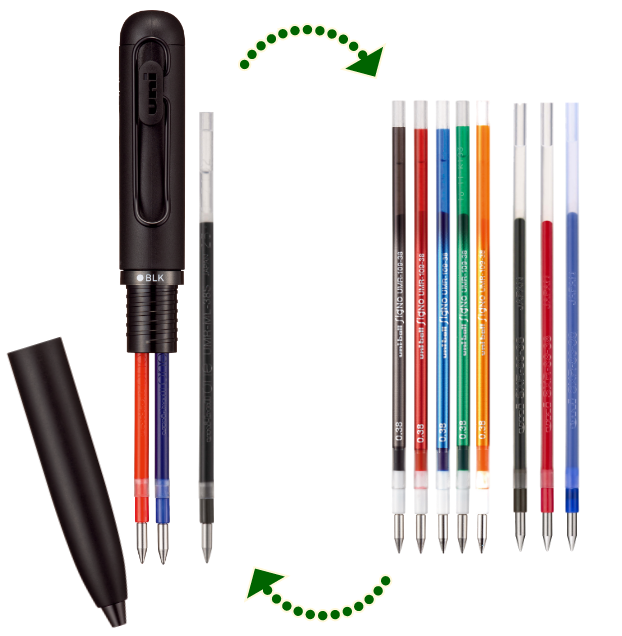 UNI Uni-Ball ONE 3  三色原子筆 3-colour Ballpoint Pen -[0.38mm / 0.5mm]