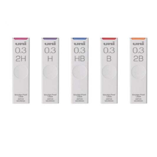 UNI 鉛芯 lead 0.3mm/ 0.5mm/ 0.7mm/ 0.9mm