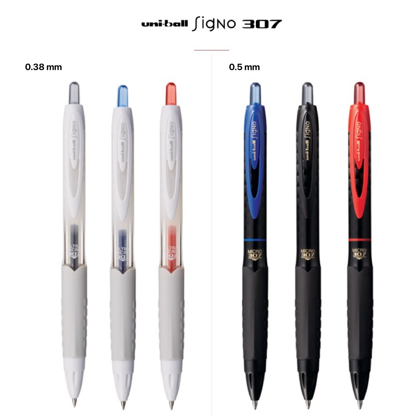 UNI uni-ball Signo UMN-307 0.38mm/ 0.5mm 原子筆 Gel ink ball pen