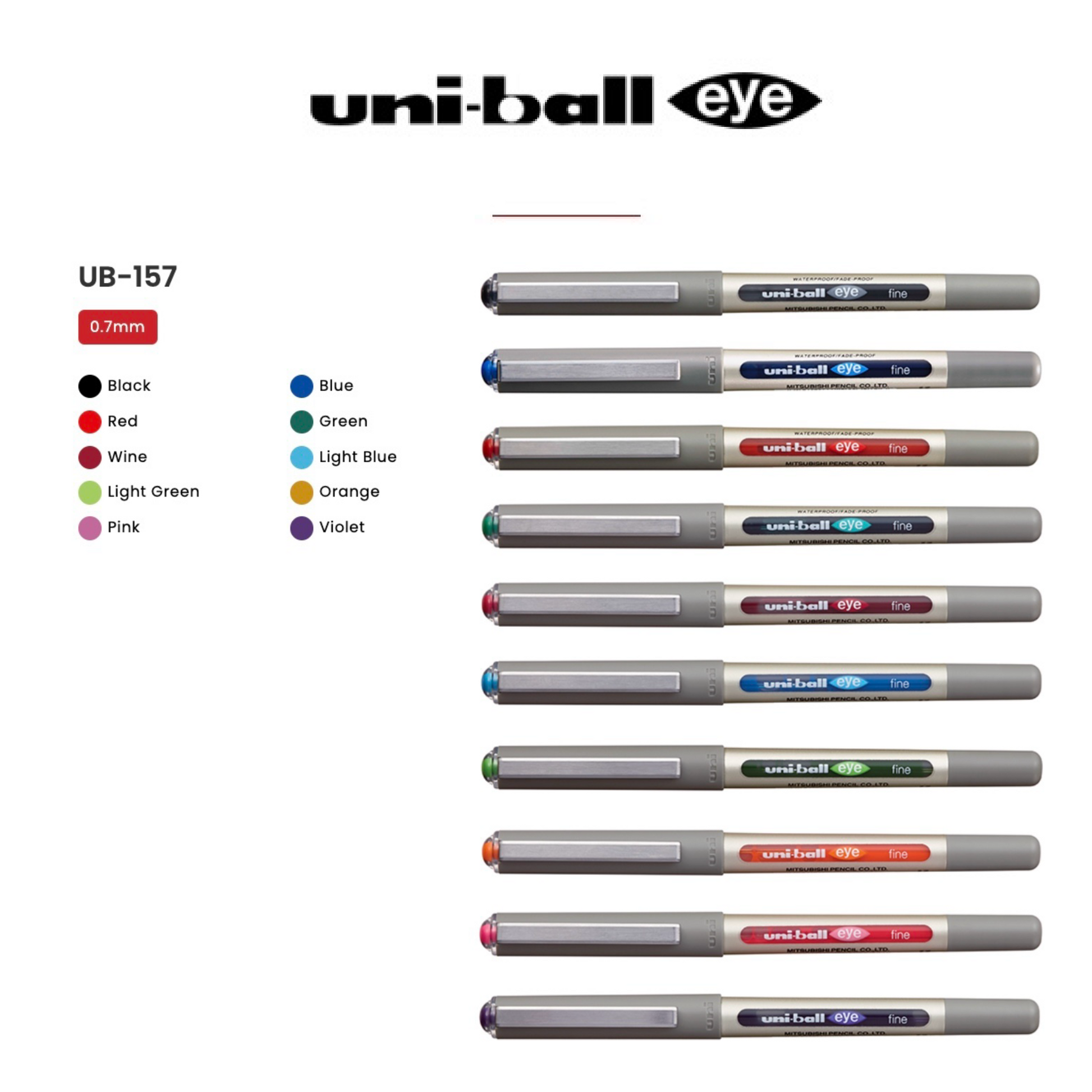 UNI uni-ball eye [UB-157] 0.7mm 走珠筆 Fine roller ball pen