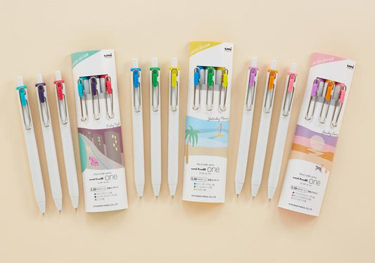 UNI uni-ball one 0.38mm/ 0.5mm 原子筆套裝 ball pen set