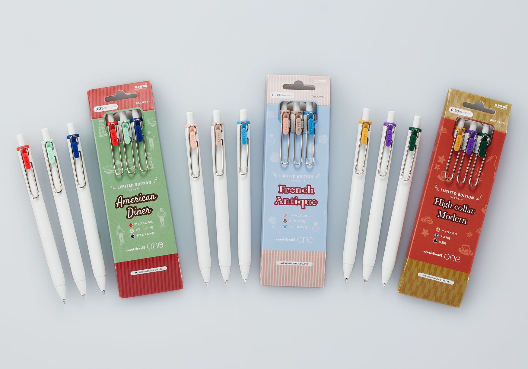 UNI uni-ball one 0.38mm/0.5mm 原子筆套裝 ball pen set