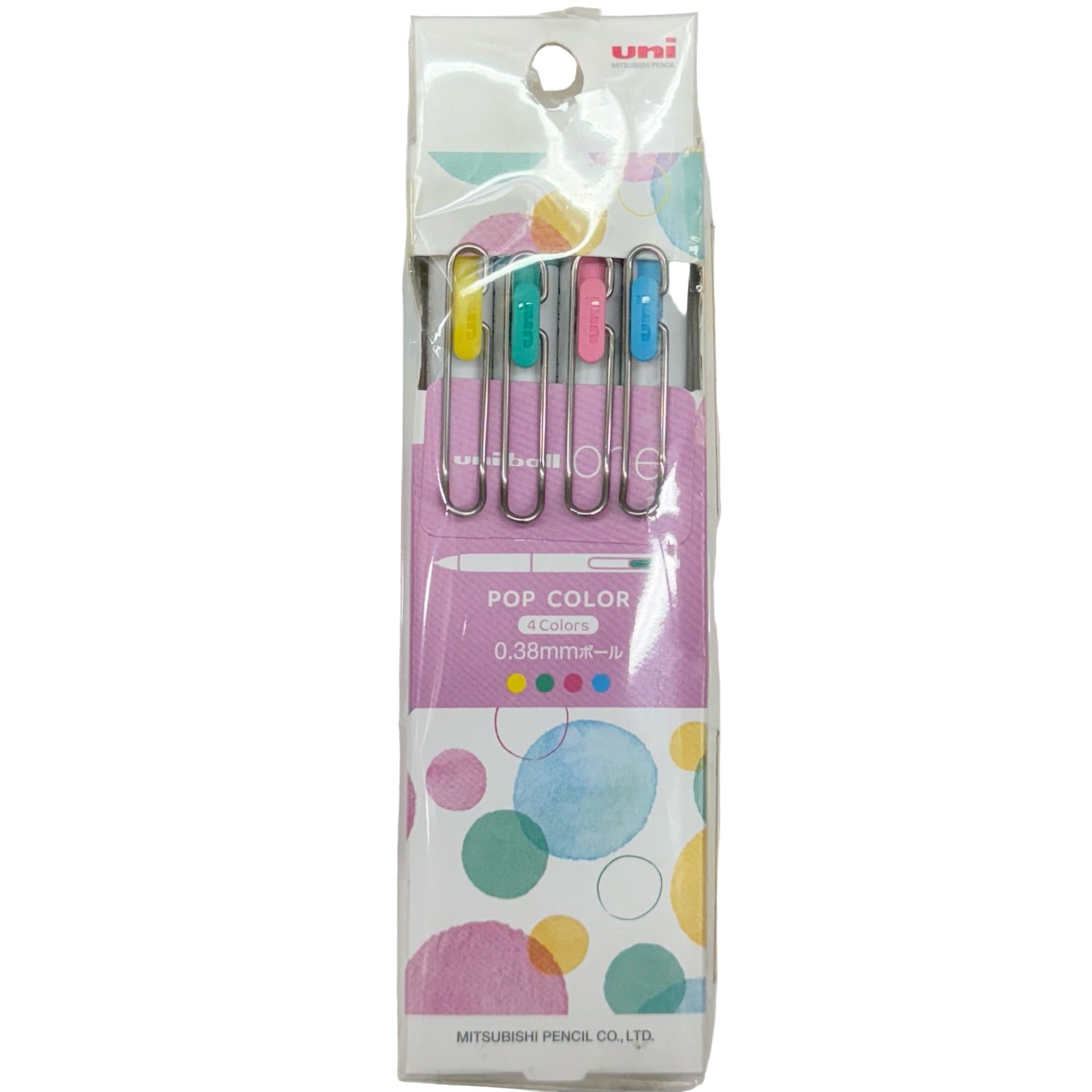 UNI uni-ball one 0.38mm [Pop colour] 原子筆套裝 ball pen set