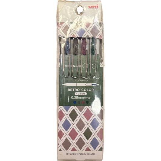 UNI uni-ball one 0.38mm [Retro colour] 原子筆套裝 ball pen set