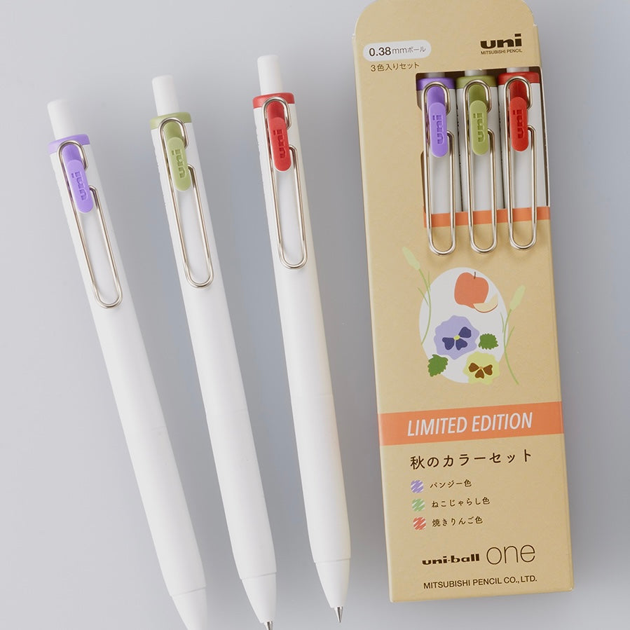 UNI uni-ball one 秋冬限定系列 [秋 Autumn] 0.38mm/0.5mm 原子筆套裝 ball pen set