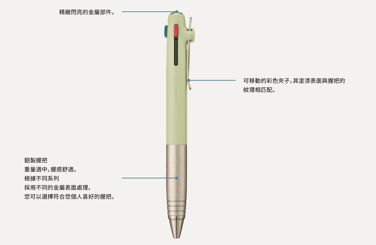 UNI uniball ZENTO 三色水性原子筆 3-colour [Flow Model]