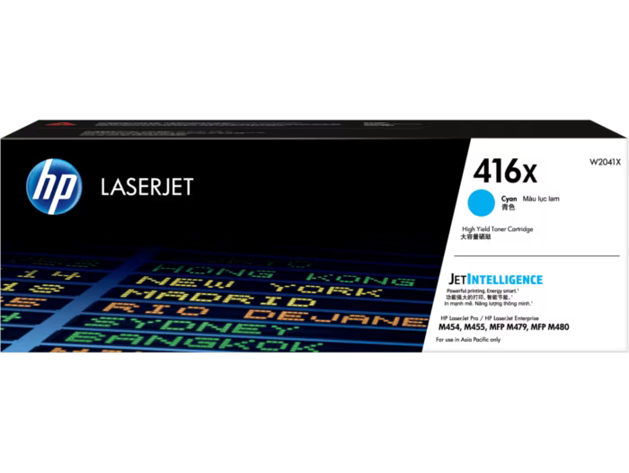 HP [416x] (W2040X/ W2041X/ W2042X/ W2043X) 原廠鐳射碳粉匣 LaserJet Toner Cartridge [黑色 Black/ 青色 Cyan/ 黃色 Yellow/ 品紅色 Magenta]