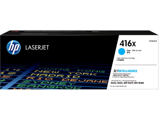 HP [416x] (W2040X/ W2041X/ W2042X/ W2043X) 原廠鐳射碳粉匣 LaserJet Toner Cartridge [黑色 Black/ 青色 Cyan/ 黃色 Yellow/ 品紅色 Magenta]