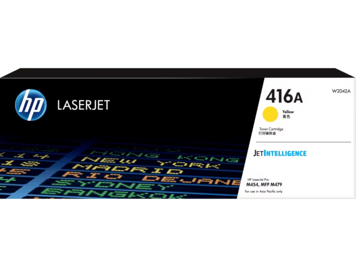 HP [416A] (W2040A/ W2041A/ W2042A/ W2043A) 原廠鐳射碳粉匣 LaserJet Toner Cartridge [黑色 Black/ 青色 Cyan/ 黃色 Yellow/ 品紅色 Magenta]