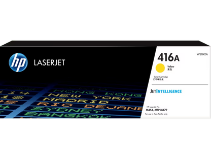 HP [416A] (W2040A/ W2041A/ W2042A/ W2043A) 原廠鐳射碳粉匣 LaserJet Toner Cartridge [黑色 Black/ 青色 Cyan/ 黃色 Yellow/ 品紅色 Magenta]