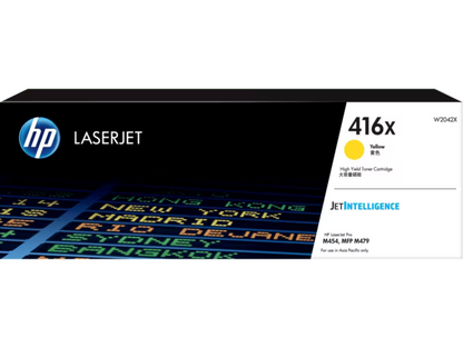 HP [416x] (W2040X/ W2041X/ W2042X/ W2043X) 原廠鐳射碳粉匣 LaserJet Toner Cartridge [黑色 Black/ 青色 Cyan/ 黃色 Yellow/ 品紅色 Magenta]