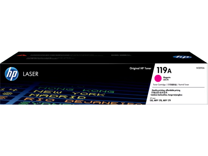 HP [119A] (W2090A/ W2091A/ W2092A/ W2093A) 原廠鐳射碳粉匣 LaserJet Toner Cartridge [黑色 Black/ 青色 Cyan/ 黃色 Yellow/ 品紅色 Magenta]