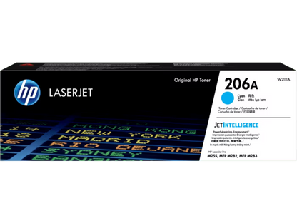 HP [206A] (W2110A/ W2111A/ W2112A/ W2113A) 原廠鐳射碳粉匣 LaserJet Toner Cartridge [黑色 Black/ 青色 Cyan/ 黃色 Yellow/ 品紅色 Magenta]