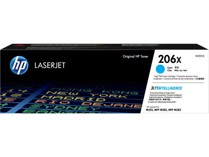 HP [206X] (W2110X/ W2111X / W2112X / W2113X) 原廠鐳射碳粉匣 LaserJet Toner Cartridge [黑色 Black/ 青色 Cyan/ 黃色 Yellow/ 品紅色 Magenta]