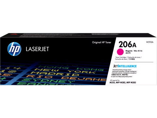 HP [206A] (W2110A/ W2111A/ W2112A/ W2113A) 原廠鐳射碳粉匣 LaserJet Toner Cartridge [黑色 Black/ 青色 Cyan/ 黃色 Yellow/ 品紅色 Magenta]