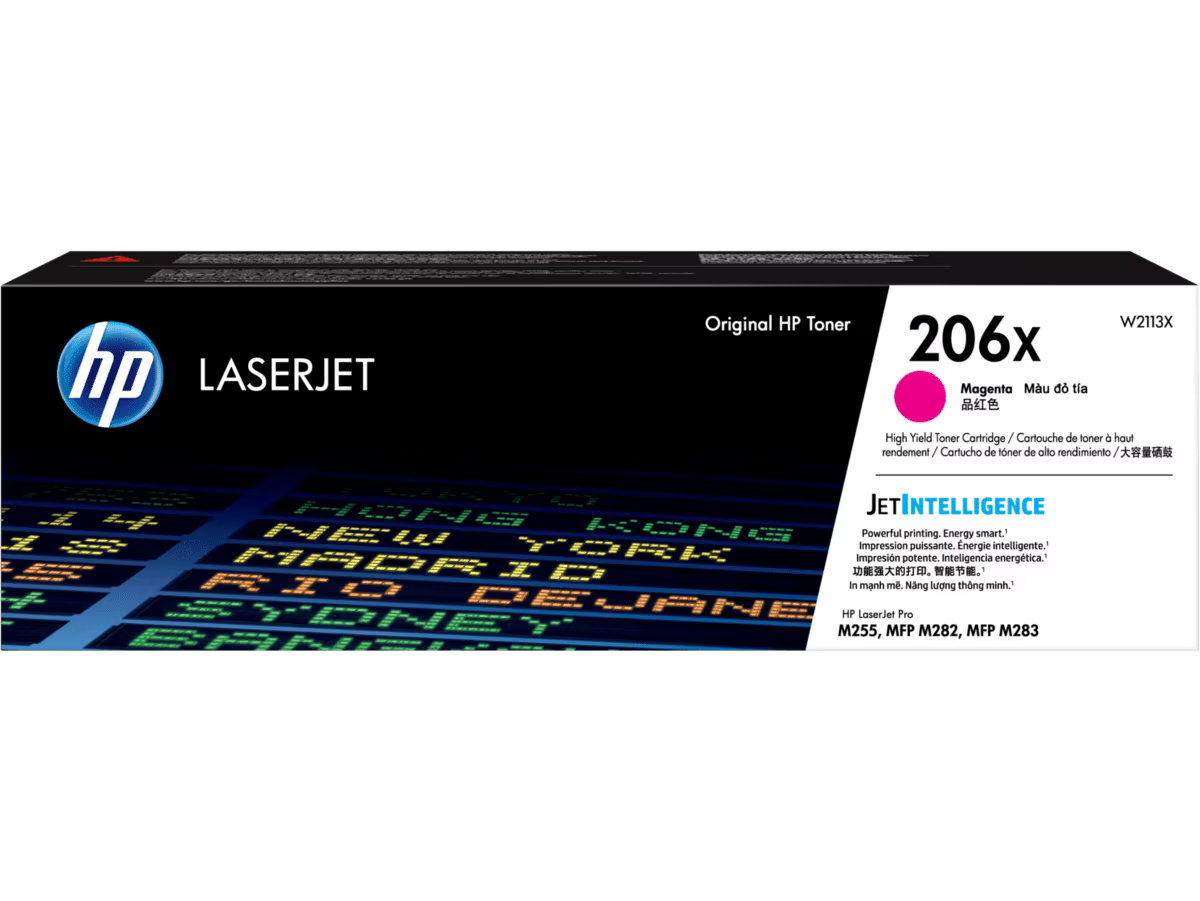 HP [206X] (W2110X/ W2111X / W2112X / W2113X) 原廠鐳射碳粉匣 LaserJet Toner Cartridge [黑色 Black/ 青色 Cyan/ 黃色 Yellow/ 品紅色 Magenta]