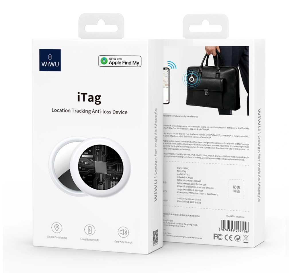 WIWU iTag 物品追蹤器 Anti-lost Tracker (AirTag 平替)