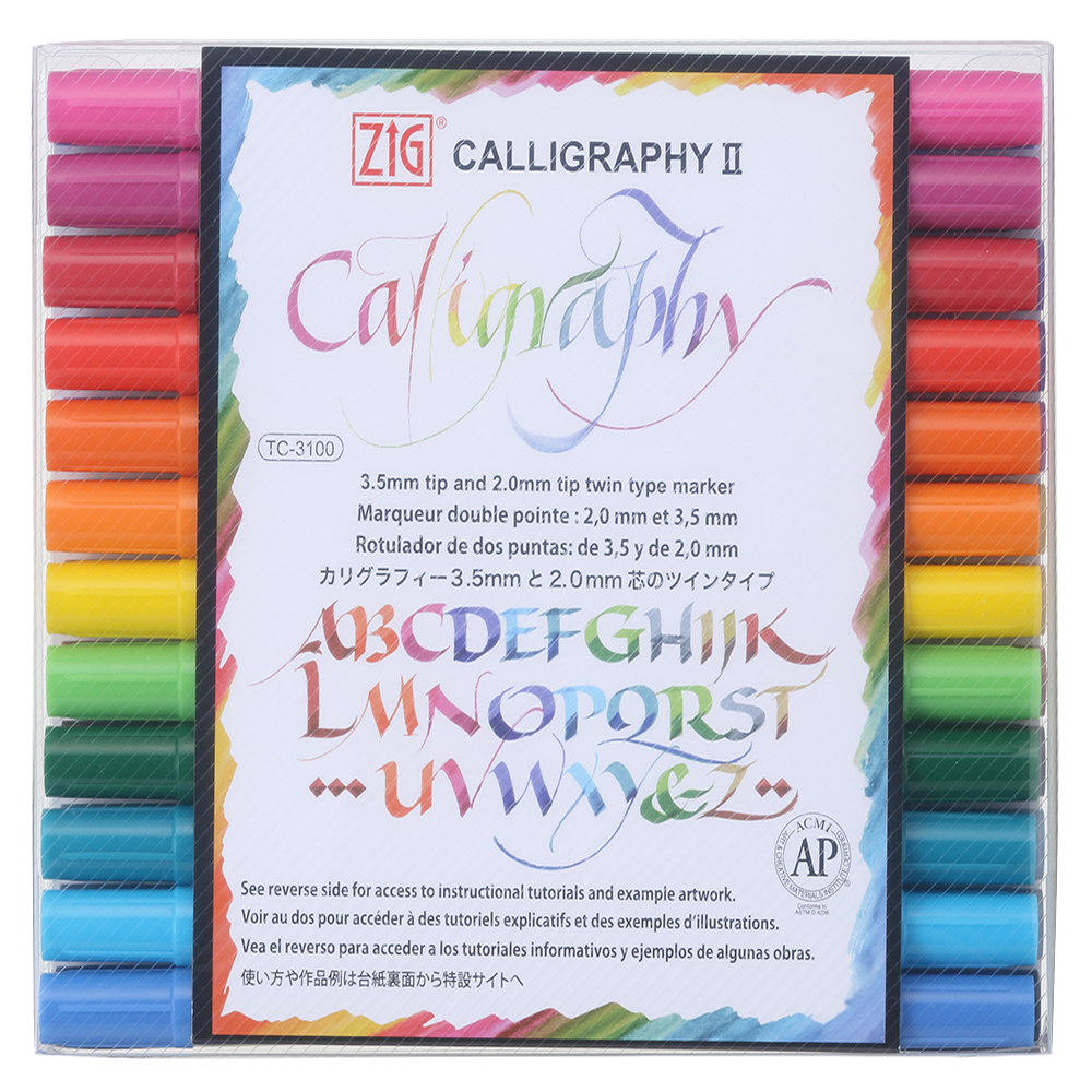 ZIG Calligraphy [24 colour set |TC-3100-24V]