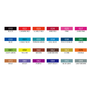 ZIG Calligraphy [24 colour set |TC-3100-24V]