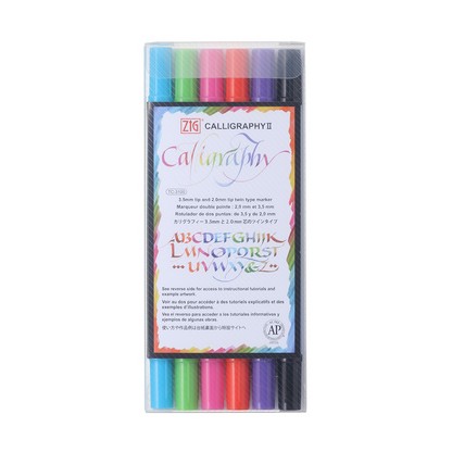 ZIG Calligraphy [6 colour set |TC-3100-6V]