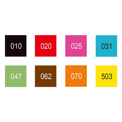 ZIG Memory system Scroll & Brush [8 colour set |MS-5000/8V]