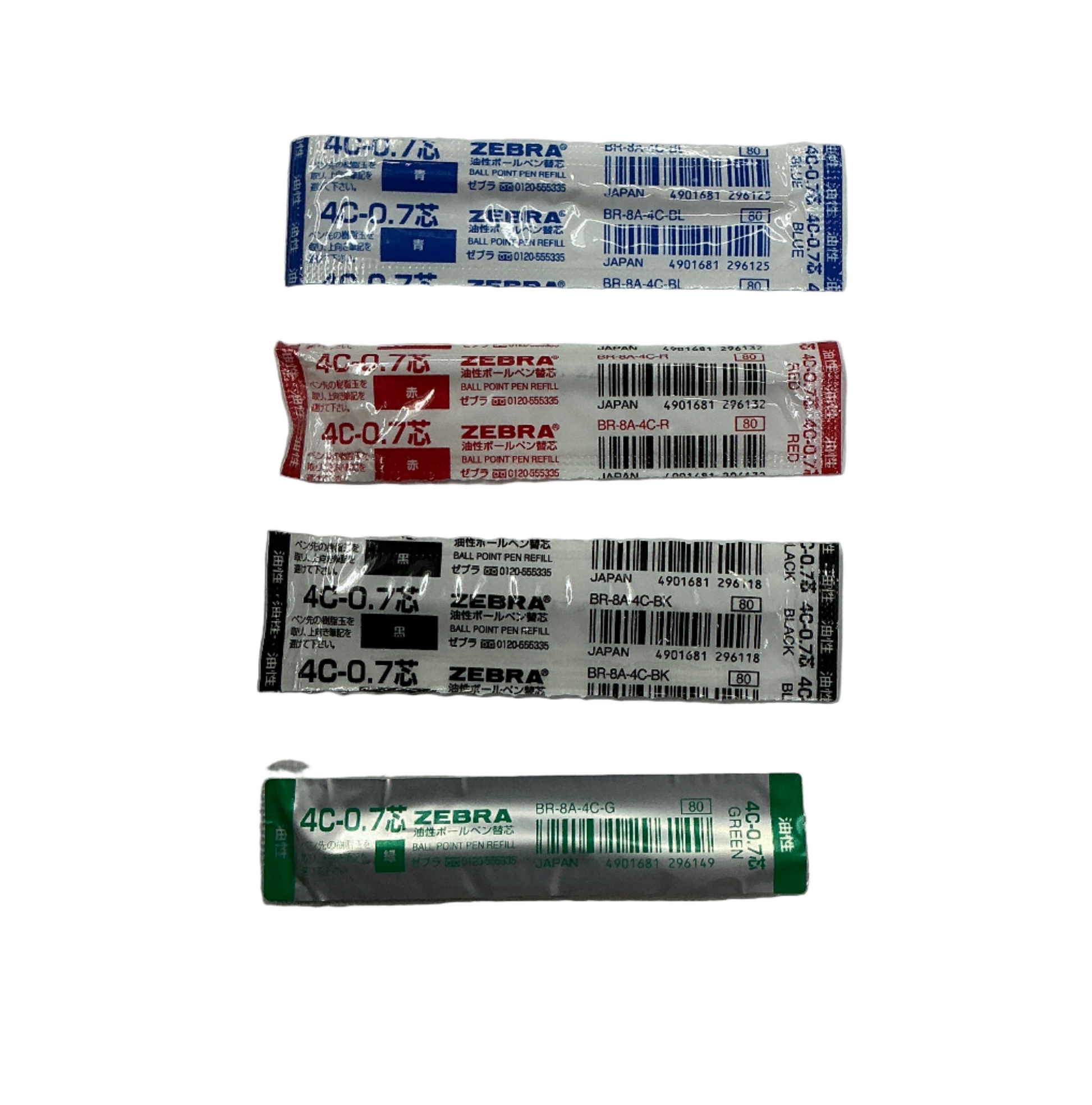 Zebra 替芯 Refill: 4C-0.7