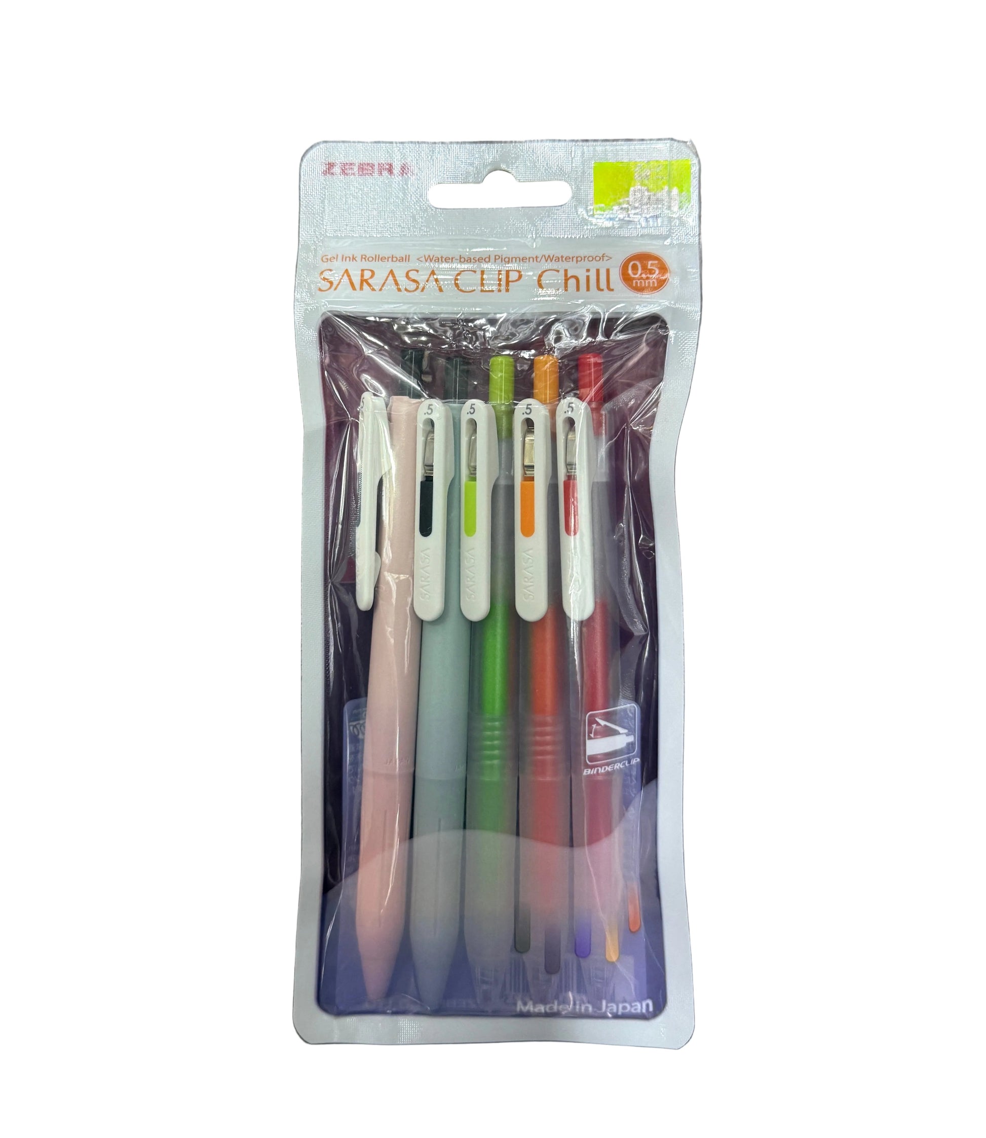 Zebra SARASA CLIP Chill 0.5 啫喱筆套裝 gel pen set