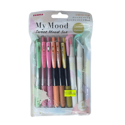 Zebra Sarasa Clip & Mildliner [My Mood - Sweet Mood Set] 文具套裝 Stationery Set