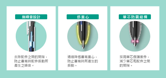Zebra bLen 3C 0.5mm 3色乳化墨液原子筆 Multi-colour pen [B3AS88]