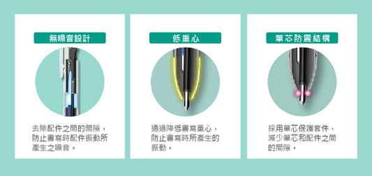 Zebra bLen 3C 0.5mm 3色乳化墨液原子筆 Multi-colour pen [B3AS88]