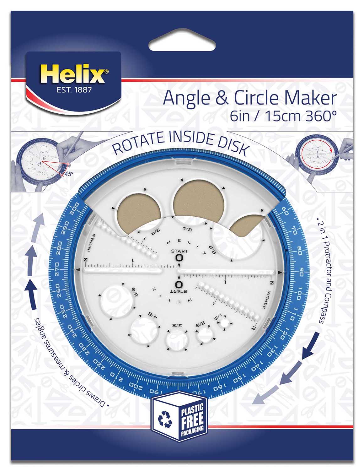 繪圖模板 Angles & Circle Maker [圓形 Circle]