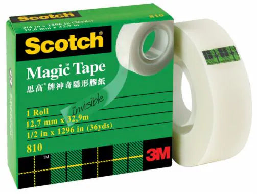 3M 神奇隱形膠紙 Magic™ Tape 810, 3/4" x 36 yds